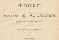 Zeitschrift für Volkskunde2